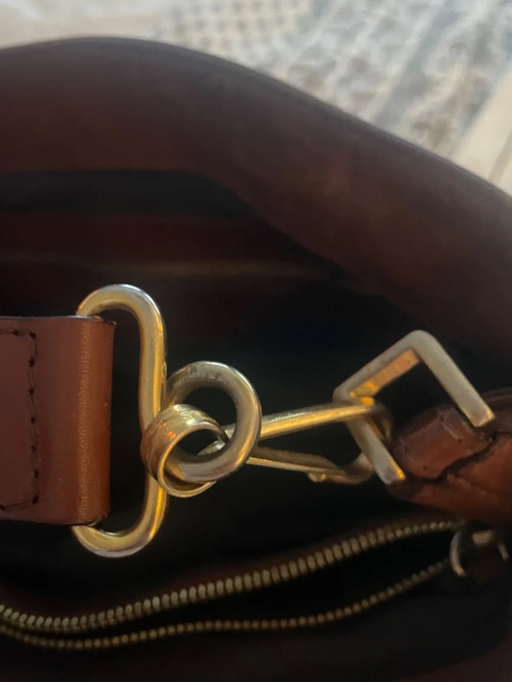 Burberry Canvas Bucket Bag with Brown Leather Trim - Picture 7 of 12